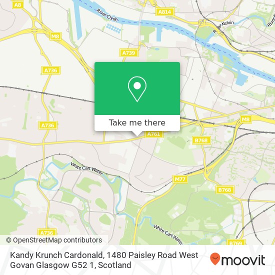 Kandy Krunch Cardonald, 1480 Paisley Road West Govan Glasgow G52 1 map