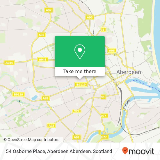 54 Osborne Place, Aberdeen Aberdeen map
