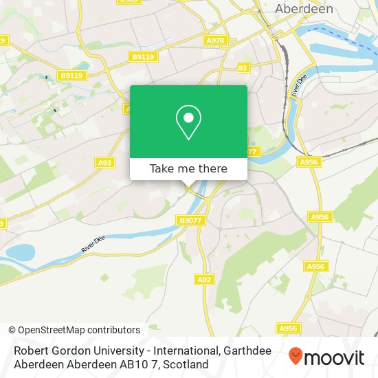 Robert Gordon University - International, Garthdee Aberdeen Aberdeen AB10 7 map