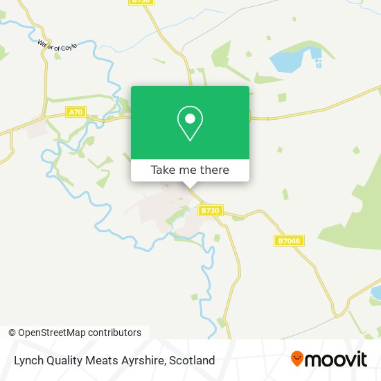 Lynch Quality Meats Ayrshire map