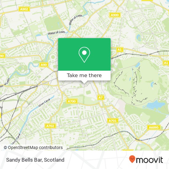 Sandy Bells Bar map