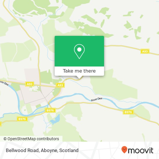 Bellwood Road, Aboyne map