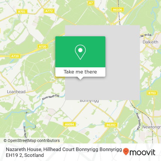 Nazareth House, Hillhead Court Bonnyrigg Bonnyrigg EH19 2 map