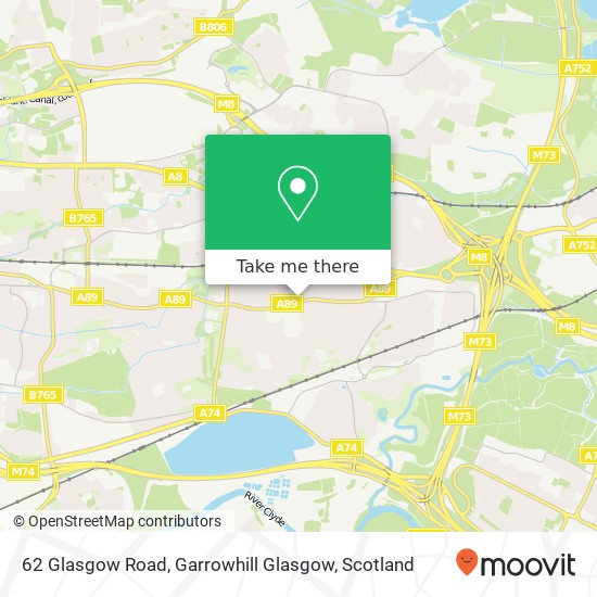 62 Glasgow Road, Garrowhill Glasgow map