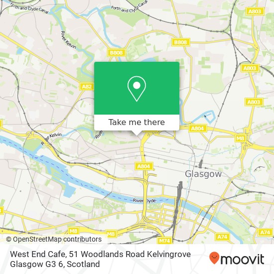 West End Cafe, 51 Woodlands Road Kelvingrove Glasgow G3 6 map