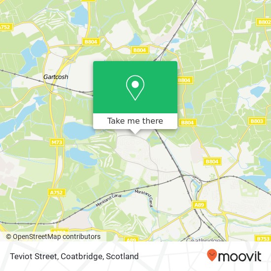 Teviot Street, Coatbridge map