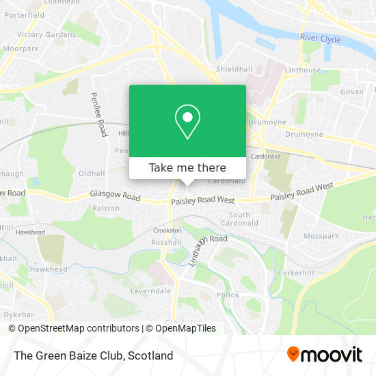 The Green Baize Club map