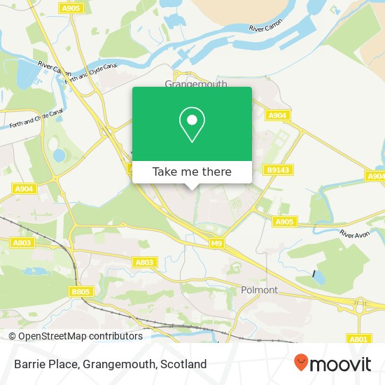 Barrie Place, Grangemouth map