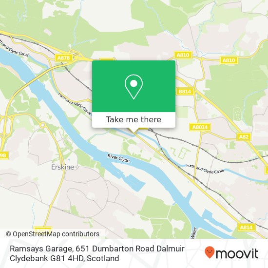 Ramsays Garage, 651 Dumbarton Road Dalmuir Clydebank G81 4HD map