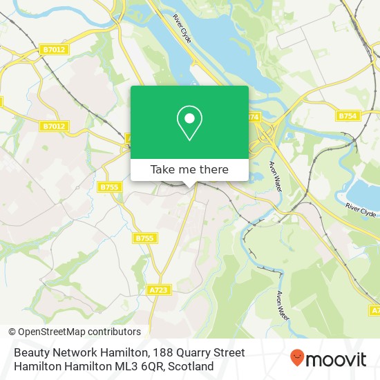 Beauty Network Hamilton, 188 Quarry Street Hamilton Hamilton ML3 6QR map