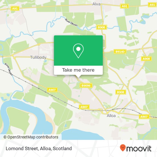 Lomond Street, Alloa map