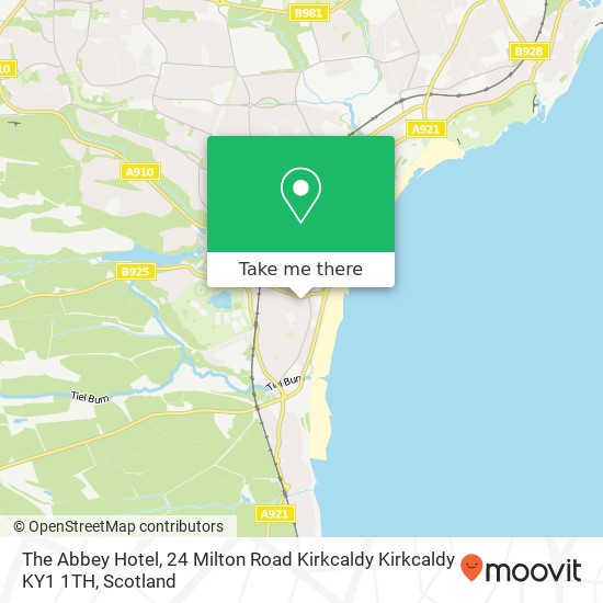 The Abbey Hotel, 24 Milton Road Kirkcaldy Kirkcaldy KY1 1TH map