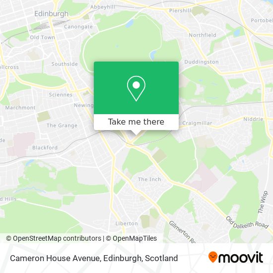 Cameron House Avenue, Edinburgh map