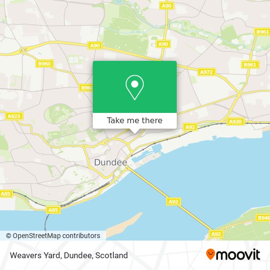 Weavers Yard, Dundee map