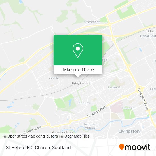 St Peters R C Church map