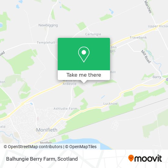 Balhungie Berry Farm map