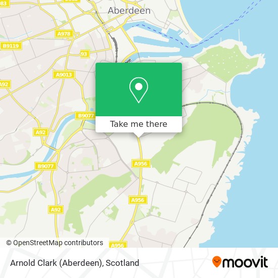 Arnold Clark (Aberdeen) map