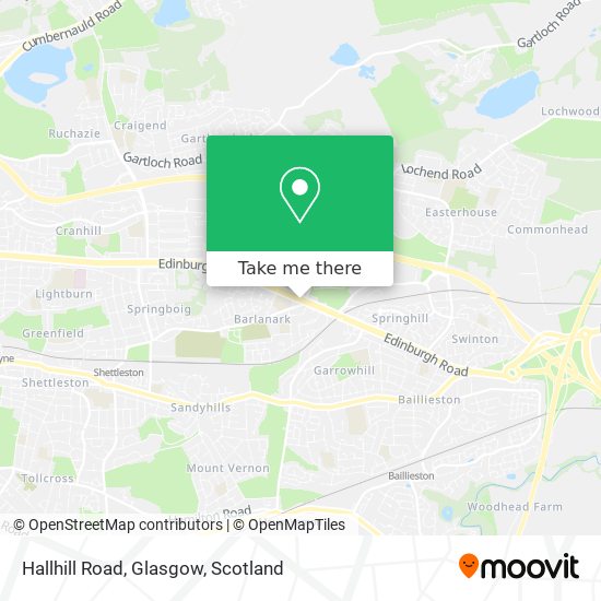 Hallhill Road, Glasgow map