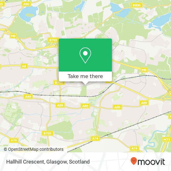 Hallhill Crescent, Glasgow map