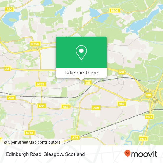 Edinburgh Road, Glasgow map
