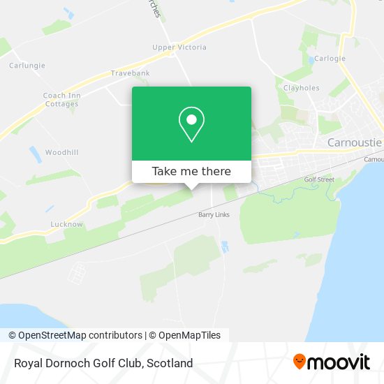 Royal Dornoch Golf Club map