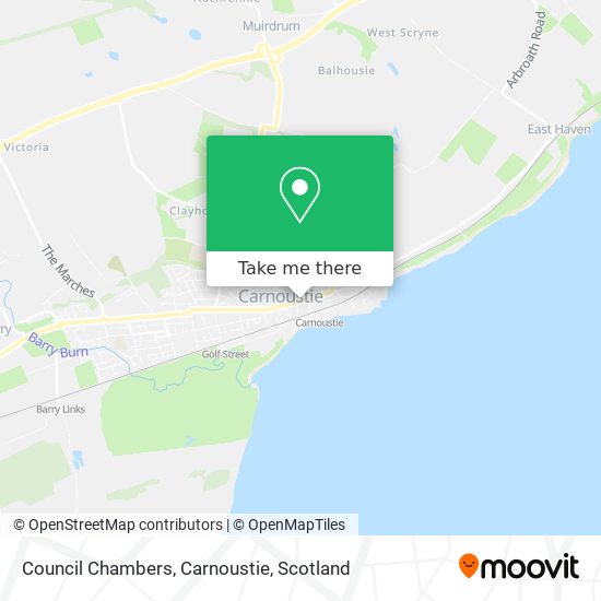 Council Chambers, Carnoustie map