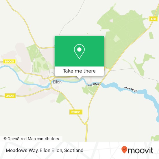 Meadows Way, Ellon Ellon map