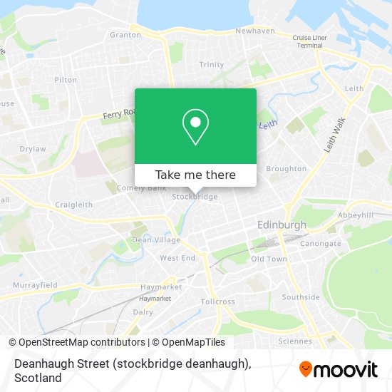 Deanhaugh Street (stockbridge deanhaugh) map