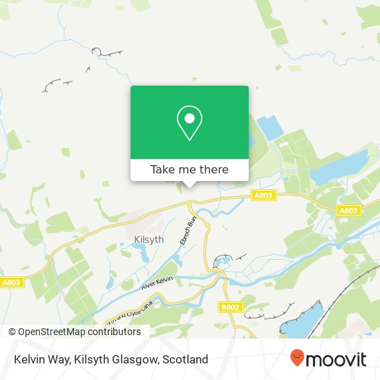 Kelvin Way, Kilsyth Glasgow map