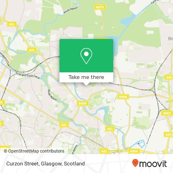 Curzon Street, Glasgow map