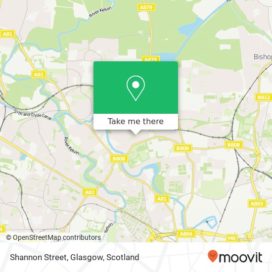 Shannon Street, Glasgow map