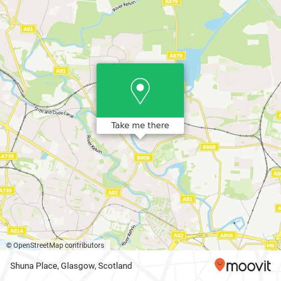 Shuna Place, Glasgow map