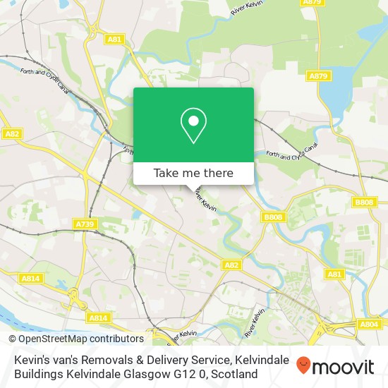 Kevin's van's Removals & Delivery Service, Kelvindale Buildings Kelvindale Glasgow G12 0 map