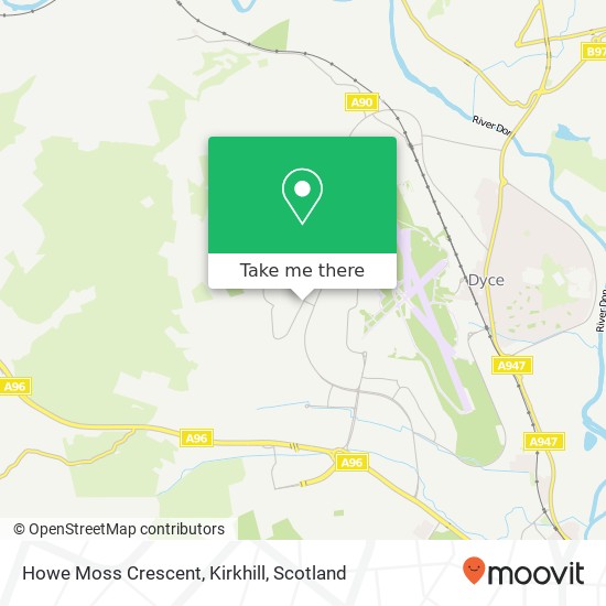 Howe Moss Crescent, Kirkhill map
