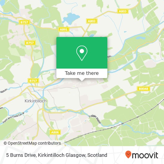 5 Burns Drive, Kirkintilloch Glasgow map