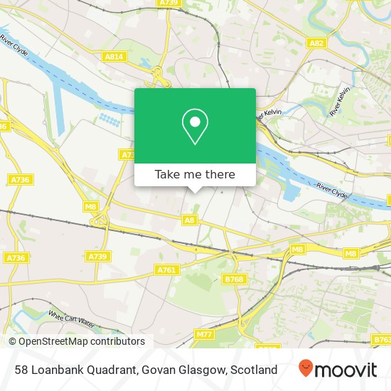 58 Loanbank Quadrant, Govan Glasgow map