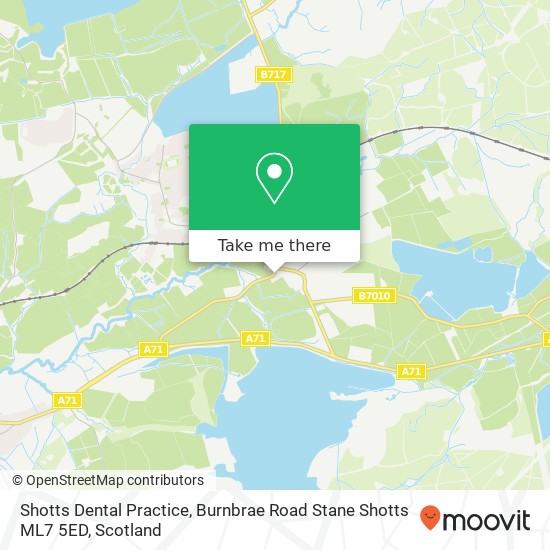 Shotts Dental Practice, Burnbrae Road Stane Shotts ML7 5ED map