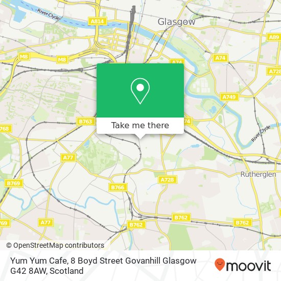Yum Yum Cafe, 8 Boyd Street Govanhill Glasgow G42 8AW map