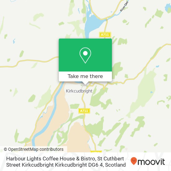 Harbour Lights Coffee House & Bistro, St Cuthbert Street Kirkcudbright Kirkcudbright DG6 4 map