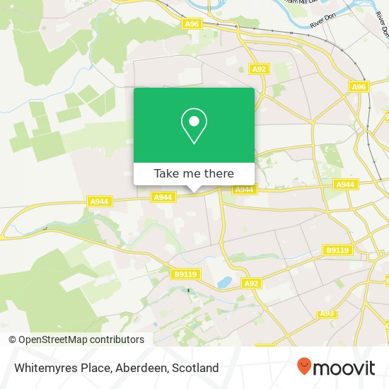 Whitemyres Place, Aberdeen map