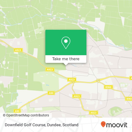 Downfield Golf Course, Dundee map