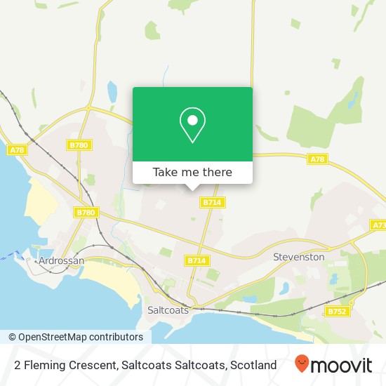 2 Fleming Crescent, Saltcoats Saltcoats map