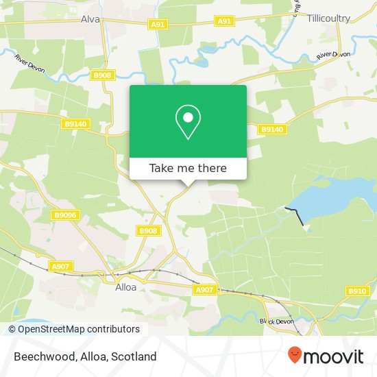 Beechwood, Alloa map