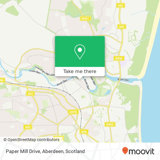 Paper Mill Drive, Aberdeen map