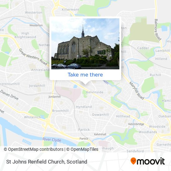 St Johns Renfield Church map