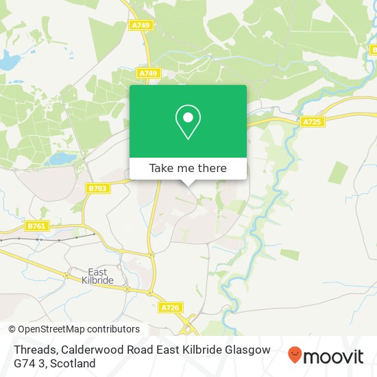 Threads, Calderwood Road East Kilbride Glasgow G74 3 map