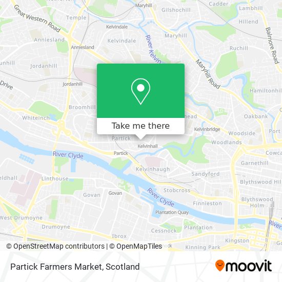 Partick Farmers Market map