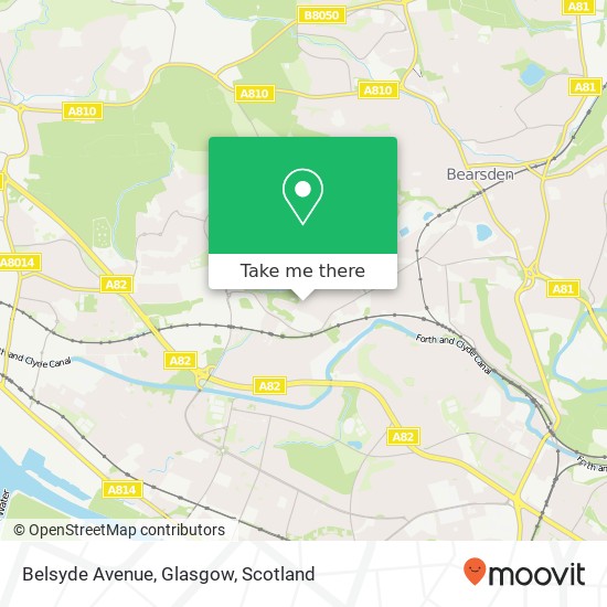 Belsyde Avenue, Glasgow map