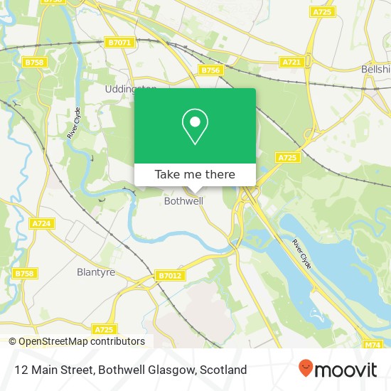 12 Main Street, Bothwell Glasgow map