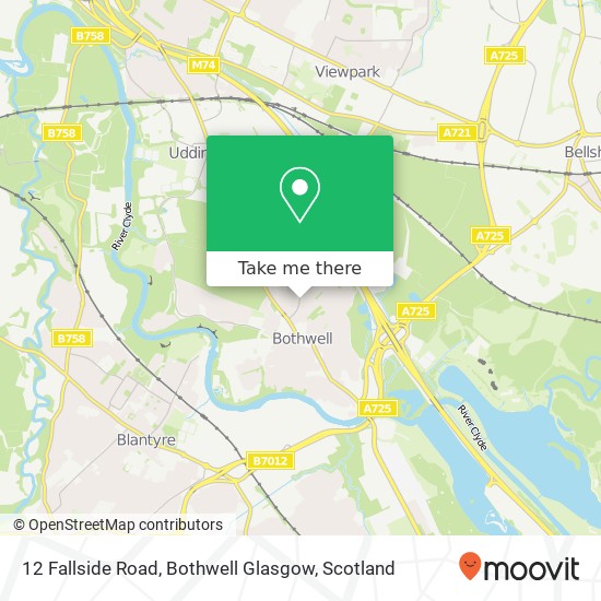 12 Fallside Road, Bothwell Glasgow map
